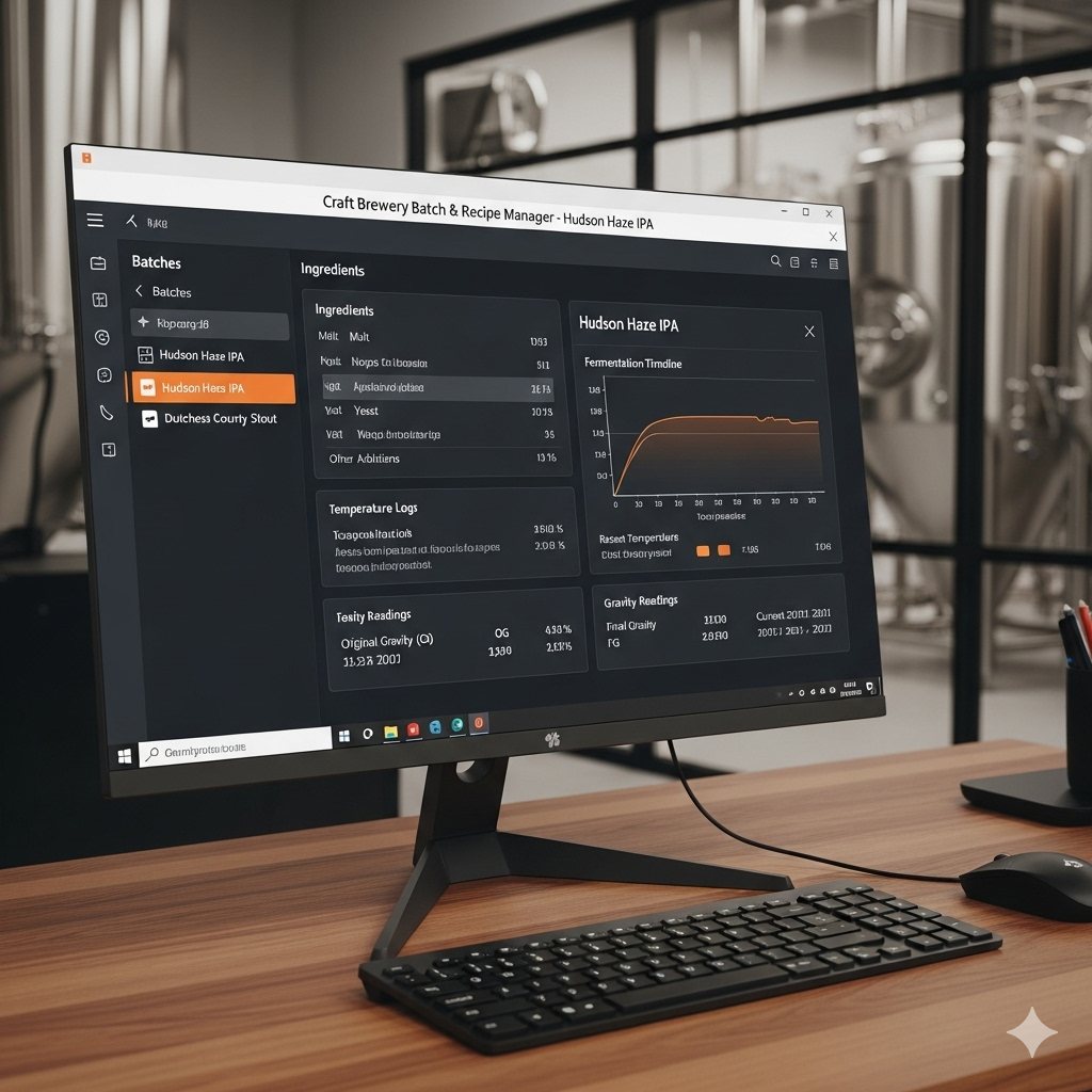 Custom Windows Desktop Application Interface and Data Management Tool