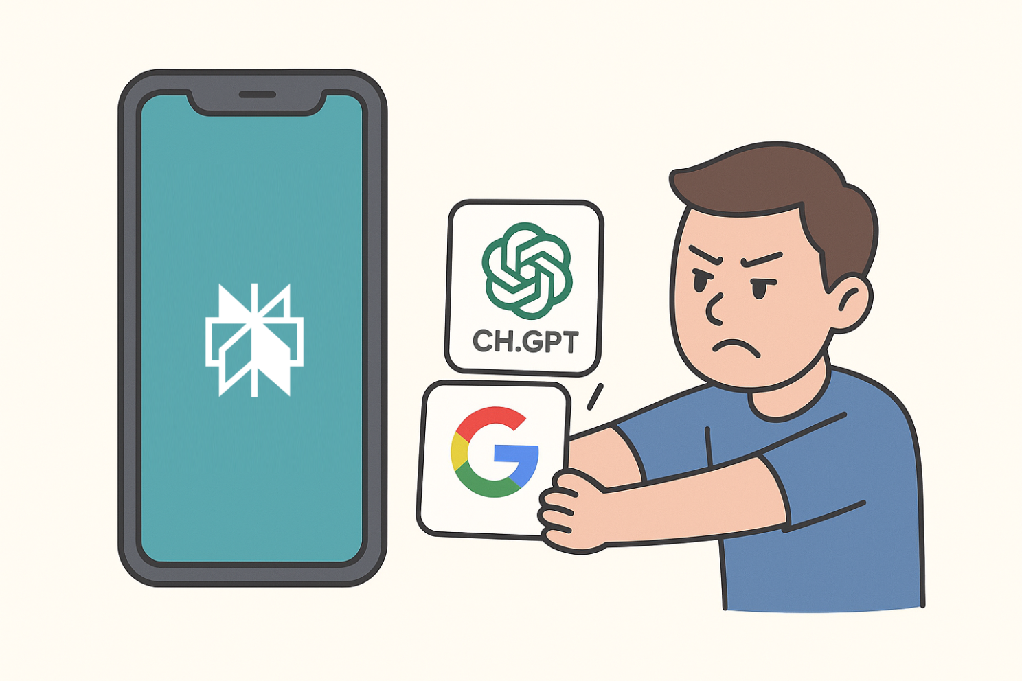 Diagram showing Google Insights and ChatGPT being fed into Perplexity's UI.