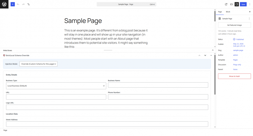 StrictLocal JSON-LD + SEO is a precision-engineered, zero-bloat plugin for WordPress that injects pure, Schema.org-compliant LocalBusiness markup. Bypass the heavy overhead of generic SEO suites and establish unshakeable NAP consistency and Knowledge Graph authority in seconds.
