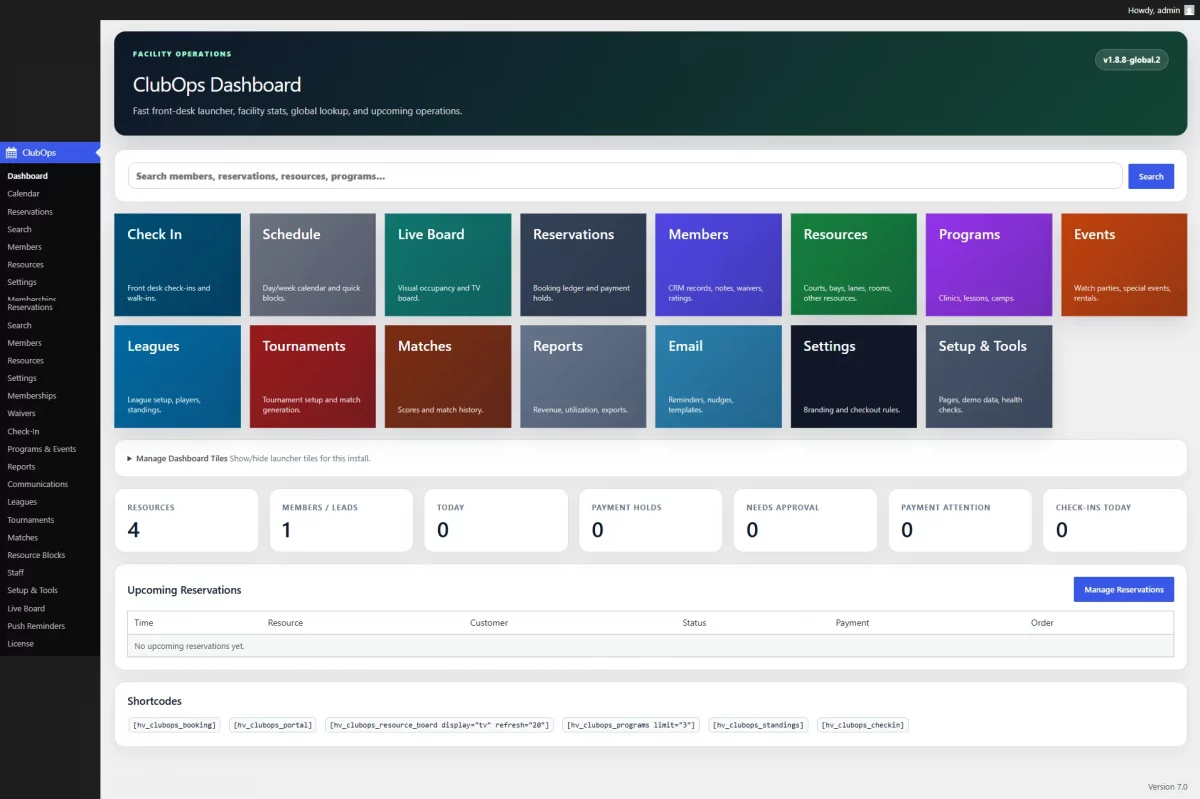 ClubOps Global – WordPress Club Management Software