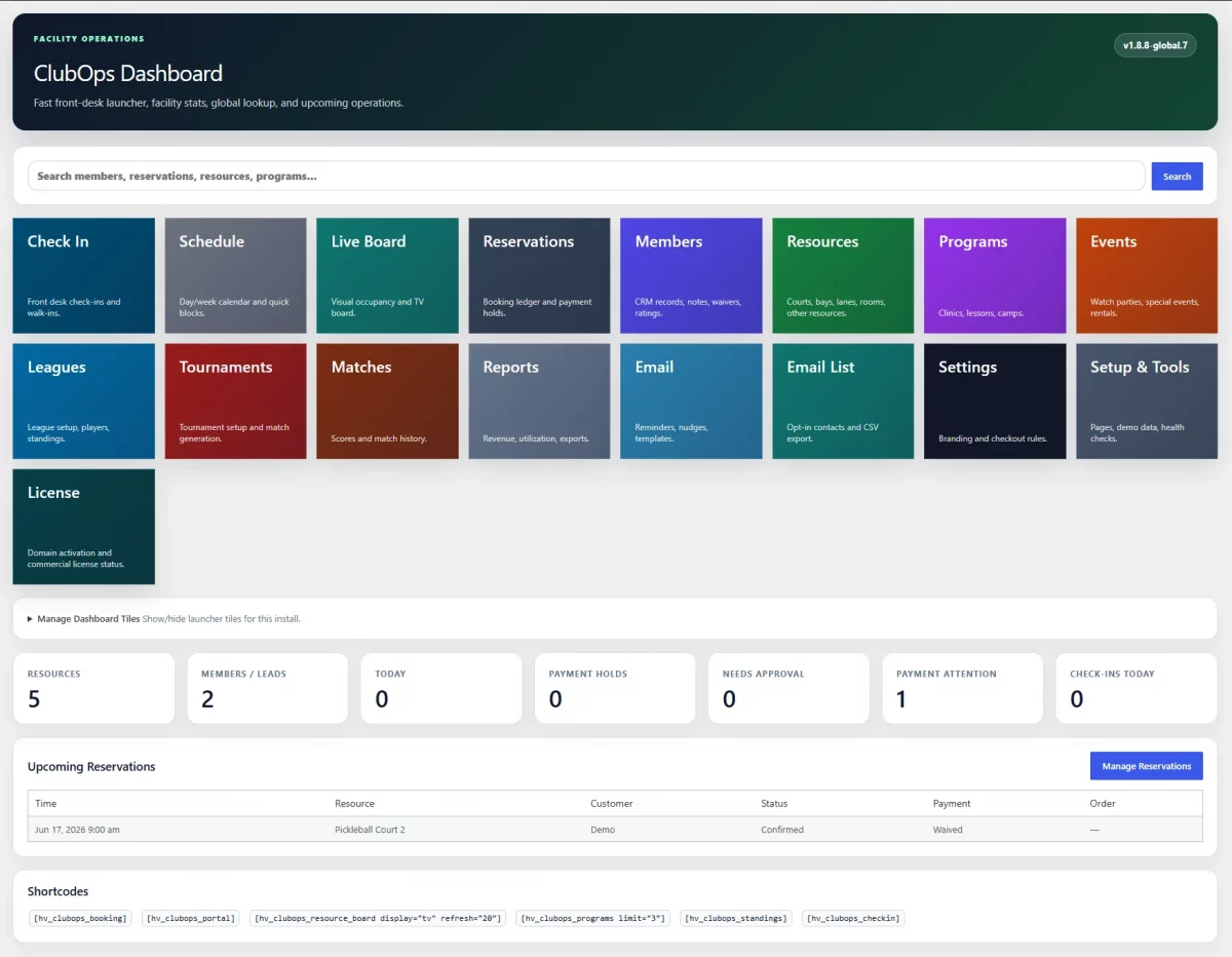 ClubOps Global – WordPress Club Management Software - Best Alternative.